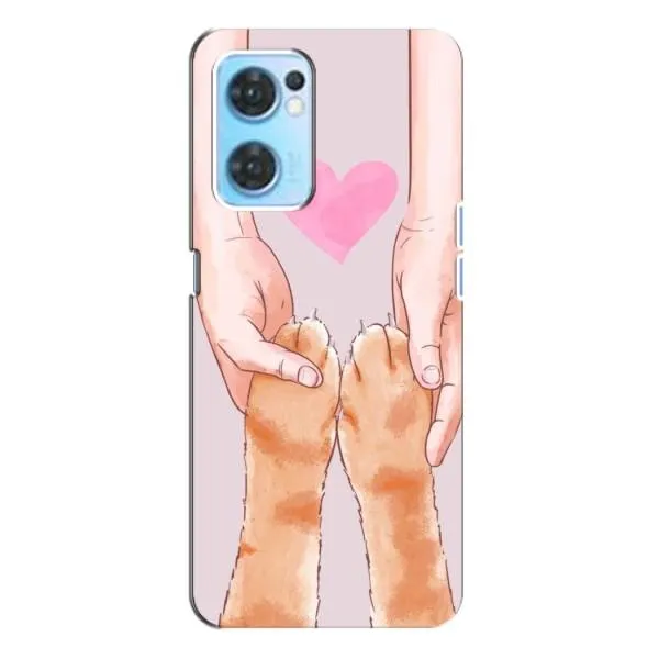 Чехол с принтом «Любовь к котикам» для OPPO Reno7 4G Чехол с принтом «Любовь к котикам» для OPPO Reno7 4G