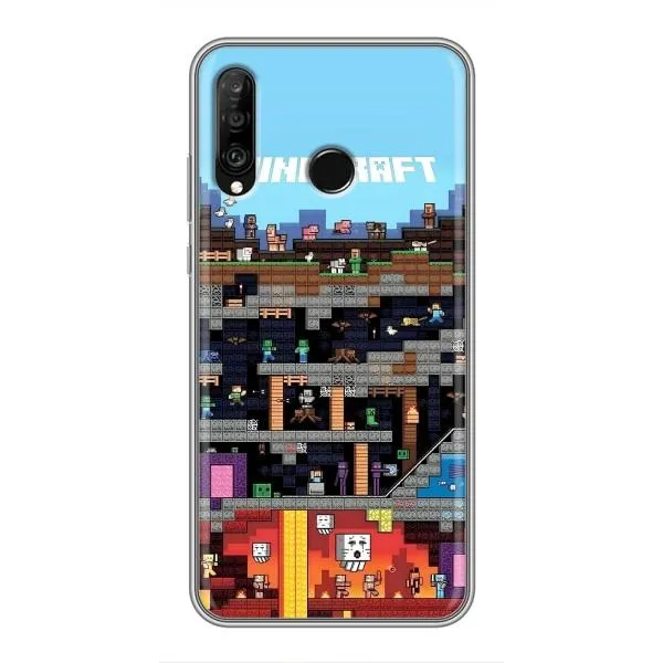 Чехол с принтом «фон Minecraft» для Huawei P30 Lite / Nova 4e