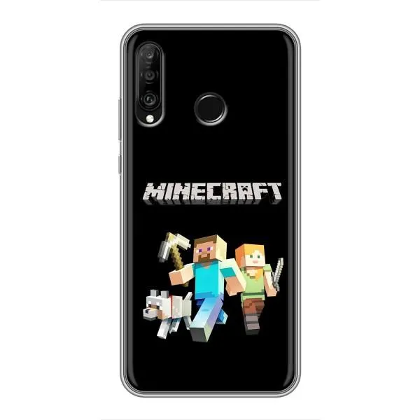 Чехол с принтом «герои Minecraft» для Huawei P30 Lite / Nova 4e