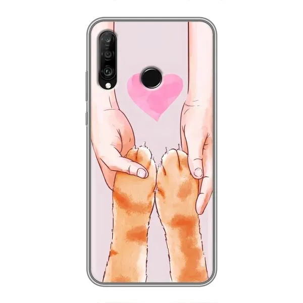 Чехол с принтом «Любовь к котикам» для Huawei P30 Lite / Nova 4e Чехол с принтом «Любовь к котикам» для Huawei P30 Lite / Nova 4e
