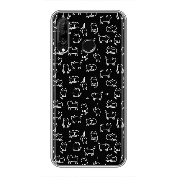 Чехол с принтом «Меленькие котики» для Huawei P30 Lite / Nova 4e