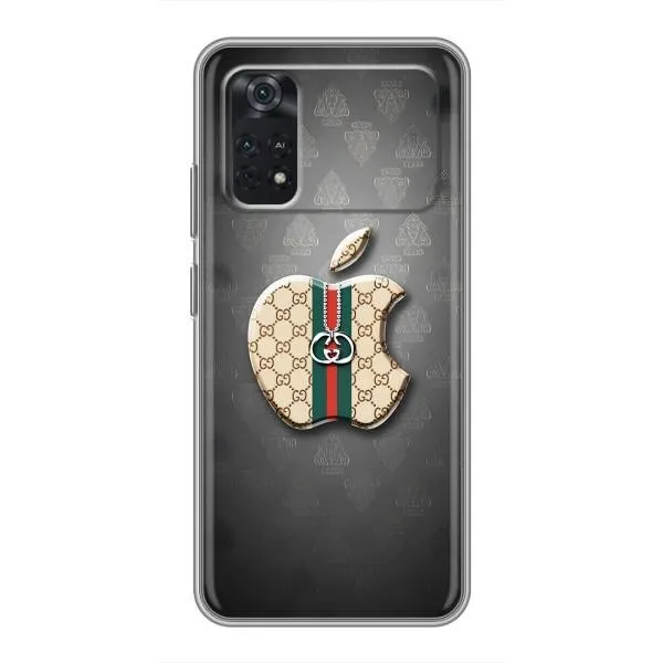 Чехол с принтом «Apple gucci» для Xiaomi POCO M4 Pro 4G