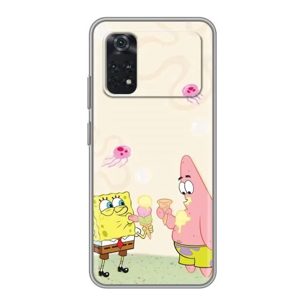 Чехол с принтом «Патрик и Боб» для Xiaomi POCO M4 Pro 4G Чехол с принтом «Патрик и Боб» для Xiaomi POCO M4 Pro 4G