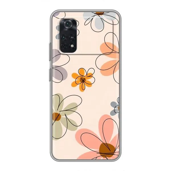 Чехол с принтом «Разноцветные цветы» для Xiaomi POCO M4 Pro 4G Чехол с принтом «Разноцветные цветы» для Xiaomi POCO M4 Pro 4G