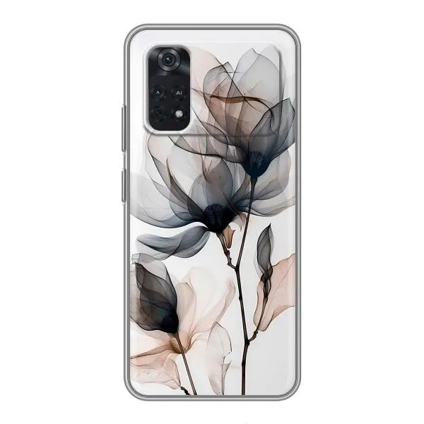 Чехол с принтом «Цветы на белом» для Xiaomi POCO M4 Pro 4G Чехол с принтом «Цветы на белом» для Xiaomi POCO M4 Pro 4G