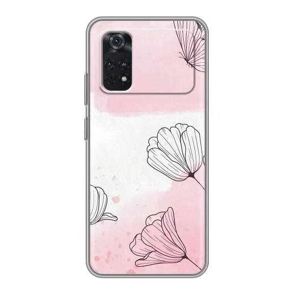 Чехол с принтом «Розовые цветы» для Xiaomi POCO M4 Pro 4G Чехол с принтом «Розовые цветы» для Xiaomi POCO M4 Pro 4G