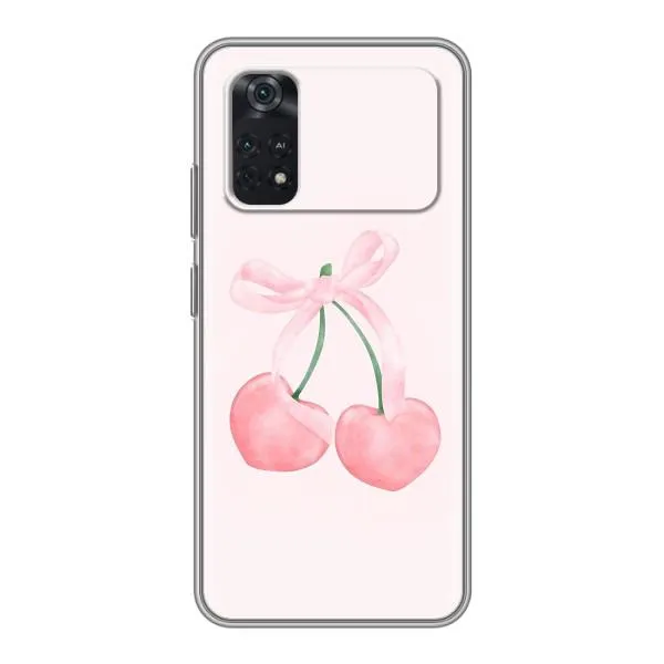 Чохол з принтом «Рожеві вишні» для Xiaomi POCO M4 Pro 4G