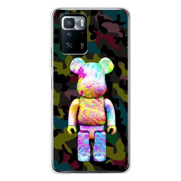 Чехол с принтом «Яркий Bearbrick» для Xiaomi POCO X3 GT Чехол с принтом «Яркий Bearbrick» для Xiaomi POCO X3 GT