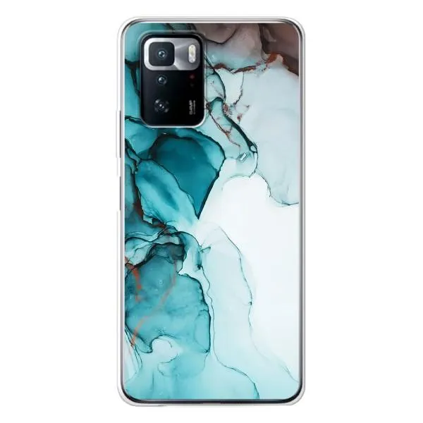 Чехол с принтом «Бирюзовый мрамор» для Xiaomi POCO X3 GT