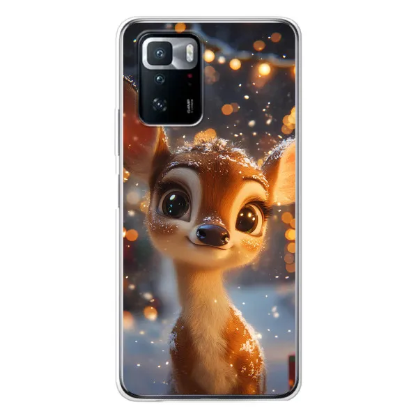 Чехол с принтом «Олененок среди гирлянд» для Xiaomi POCO X3 GT