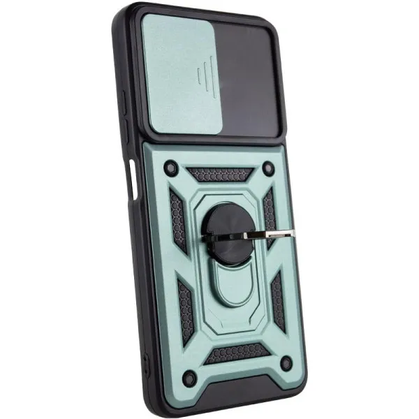 Чехол Ummi Camshield Serge Ring для Xiaomi Poco X4 GT — Зеленый — фото 3 Чехол Ummi Camshield Serge Ring для Xiaomi Poco X4 GT — Зеленый — фото 3