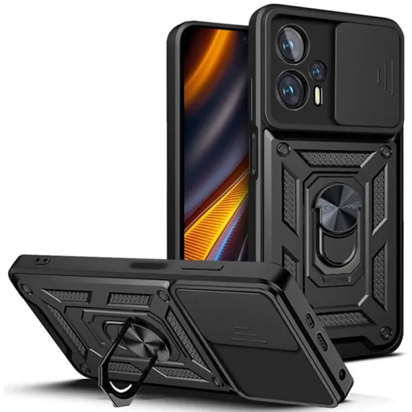 Чехол Ummi Camshield Serge Ring для Xiaomi Poco X4 GT — Черный — фото 1 Чехол Ummi Camshield Serge Ring для Xiaomi Poco X4 GT — Черный — фото 1