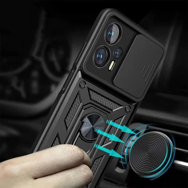 Чехол Ummi Camshield Serge Ring для Xiaomi Poco X4 GT — Черный — фото 2 Чехол Ummi Camshield Serge Ring для Xiaomi Poco X4 GT — Черный — фото 2