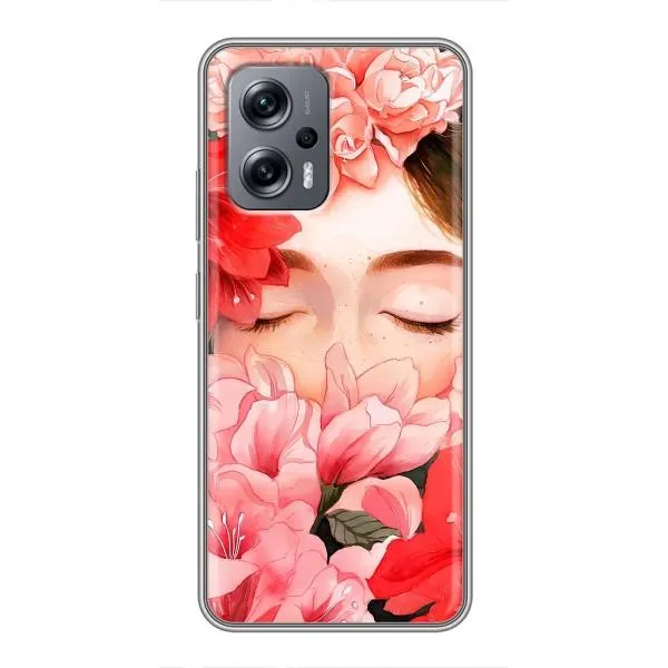 Чехол с принтом «Глаза в цветах» для Xiaomi POCO X4 GT