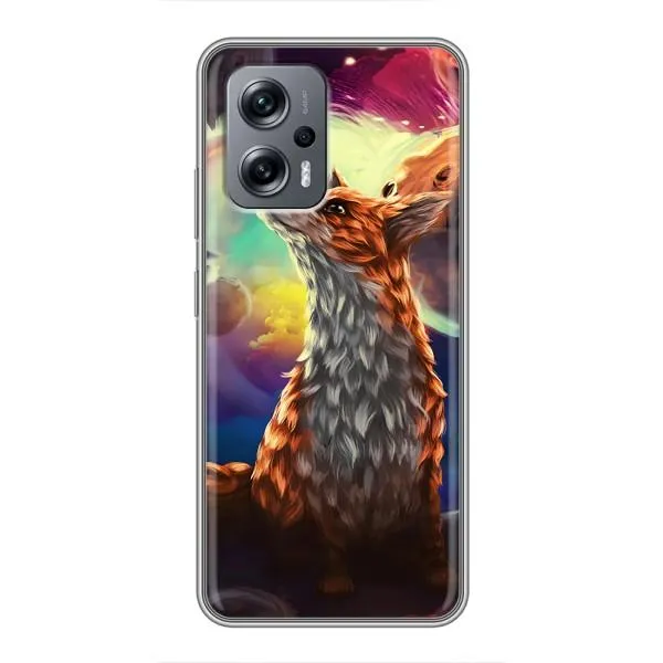 Чехол с принтом «Лисица в космосе» для Xiaomi POCO X4 GT