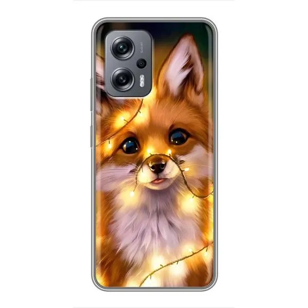 Чехол с принтом «Лисичка в гирляндах» для Xiaomi POCO X4 GT