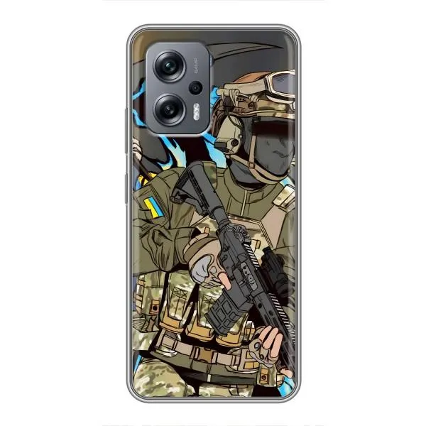 Чехол с принтом «Воин ВСУ» для Xiaomi POCO X4 GT Чехол с принтом «Воин ВСУ» для Xiaomi POCO X4 GT