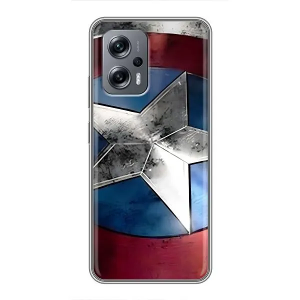 Чехол с принтом «Щит Капитана Америки» для Xiaomi POCO X4 GT