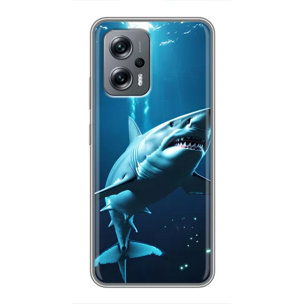 Чехол с принтом «Акула под водой» для Xiaomi POCO X4 GT Чехол с принтом «Акула под водой» для Xiaomi POCO X4 GT