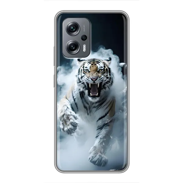 Чехол с принтом «Белый тигр в дыму» для Xiaomi POCO X4 GT Чехол с принтом «Белый тигр в дыму» для Xiaomi POCO X4 GT