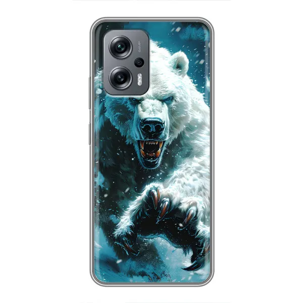 Чехол с принтом «Полярный медведь» для Xiaomi POCO X4 GT Чехол с принтом «Полярный медведь» для Xiaomi POCO X4 GT