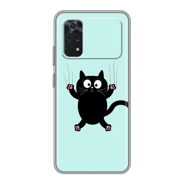 Чехол с принтом «Падающий кот» для Xiaomi POCO X4 Pro 5G Чехол с принтом «Падающий кот» для Xiaomi POCO X4 Pro 5G