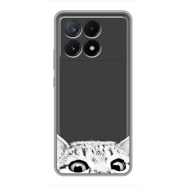 Чехол с принтом «Выглядывает кот» для Xiaomi POCO X6 Pro (5G) Чехол с принтом «Выглядывает кот» для Xiaomi POCO X6 Pro (5G)