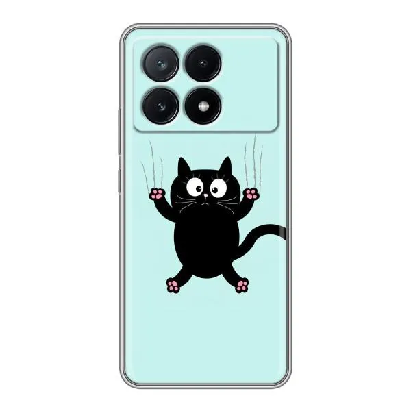 Чехол с принтом «Падающий кот» для Xiaomi POCO X6 Pro (5G)