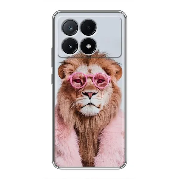 Чехол с принтом «Лев в очках» для Xiaomi POCO X6 Pro (5G) Чехол с принтом «Лев в очках» для Xiaomi POCO X6 Pro (5G)