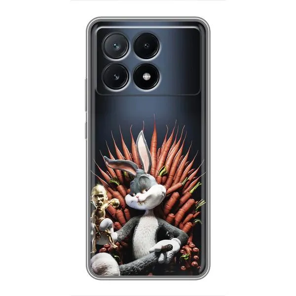 Чехол с принтом «Король Кролик» для Xiaomi POCO X6 Pro (5G) Чехол с принтом «Король Кролик» для Xiaomi POCO X6 Pro (5G)