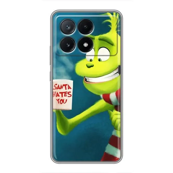 Чехол с принтом «Зеленый Гринч» для Xiaomi POCO X6 Pro (5G)
