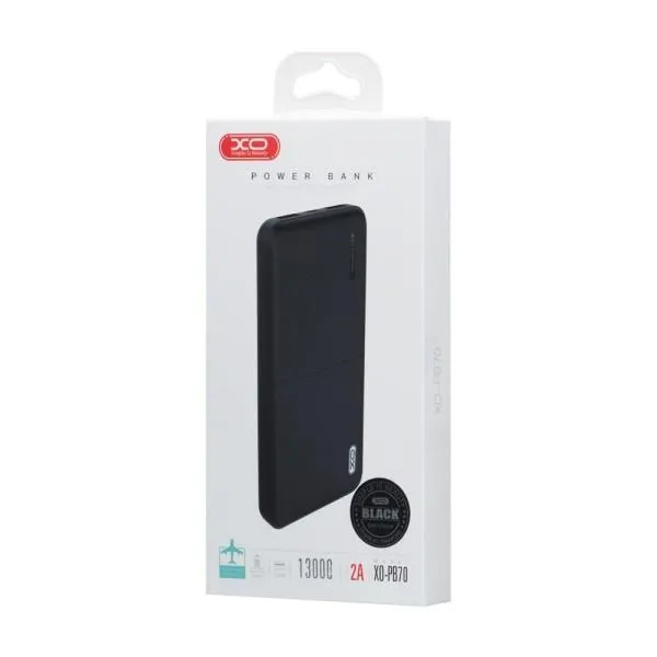 Портативное ЗУ XO-PB70 13000 mAh Dual Input / Out