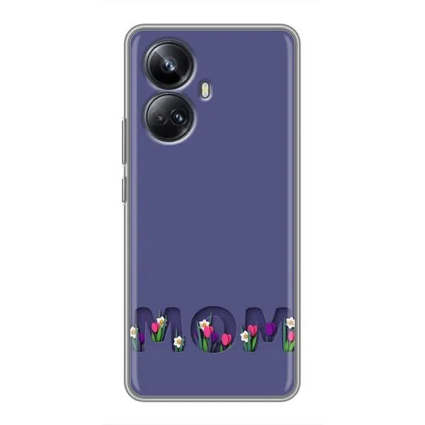 Чехол с принтом «Мама в цветах» для Realme 10 Pro Plus