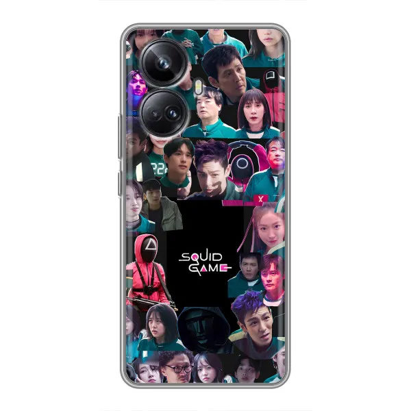 Чехол с принтом «Коллаж Игра кальмара» для Realme 10 Pro Plus