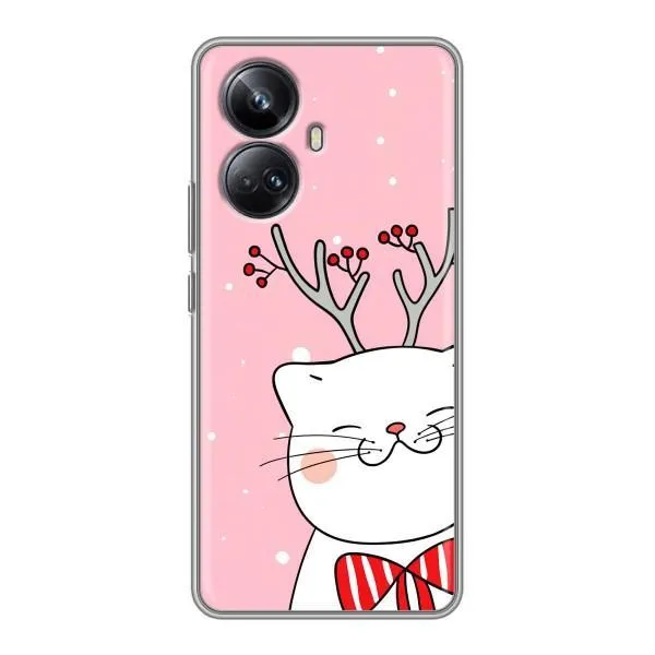 Чехол с принтом «Зимний кот» для Realme 10 Pro Plus