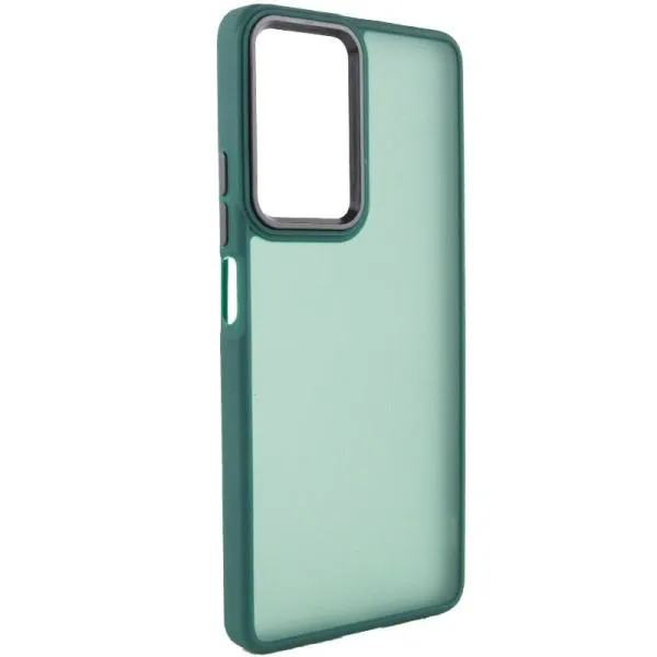 Чехол TPU+PC Lyon Frosted для Realme 10 4G — Зеленый — фото 1