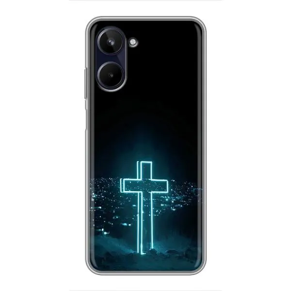 Чохол з принтом «Хрест і місто» для Realme 10