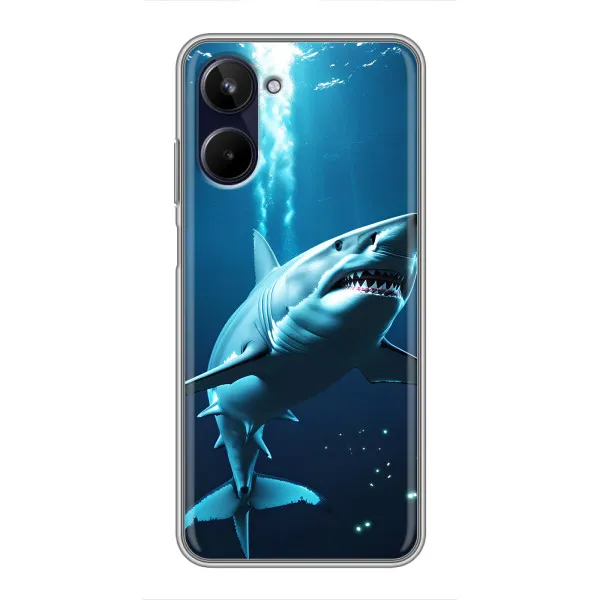 Чехол с принтом «Акула под водой» для Realme 10 Чехол с принтом «Акула под водой» для Realme 10
