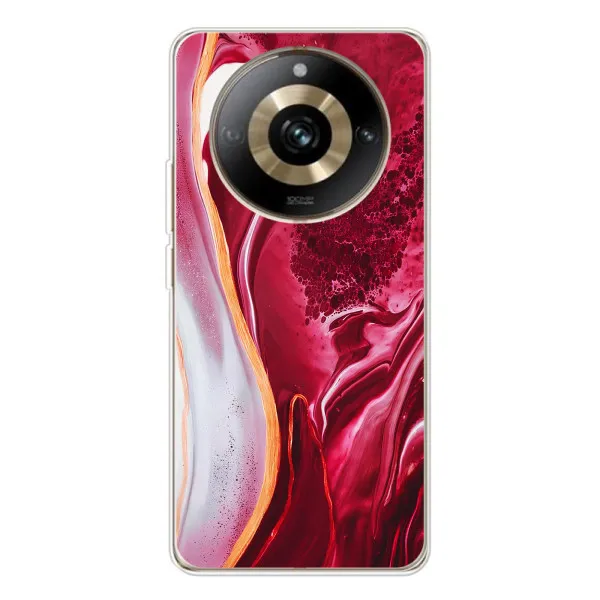 Чохол з принтом «Мрамор червоний» для Realme 11 Pro 5G Чохол з принтом «Мрамор червоний» для Realme 11 Pro 5G
