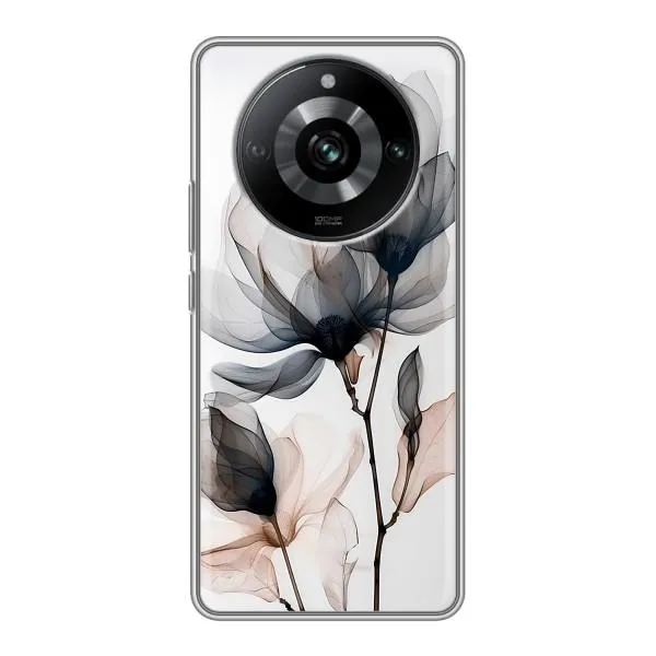 Чехол с принтом «Цветы на белом» для Realme 11 Pro