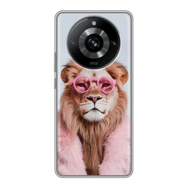 Чехол с принтом «Лев в очках» для Realme 11 Pro
