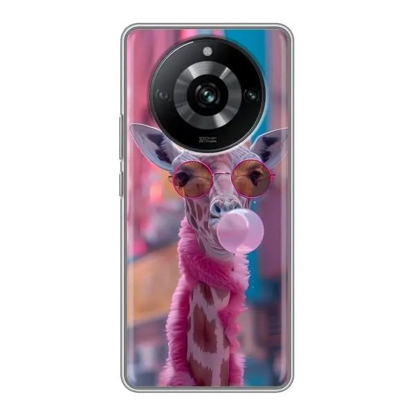 Чехол с принтом «Стильный жирав» для Realme 11 Pro