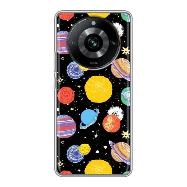 Чехол с принтом «Рисованные планеты» для Realme 11 Pro Чехол с принтом «Рисованные планеты» для Realme 11 Pro