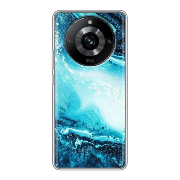 Чехол с принтом «Голубой мрамор» для Realme 11 Pro