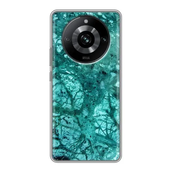 Чехол с принтом «Зеленый мрамор» для Realme 11 Pro
