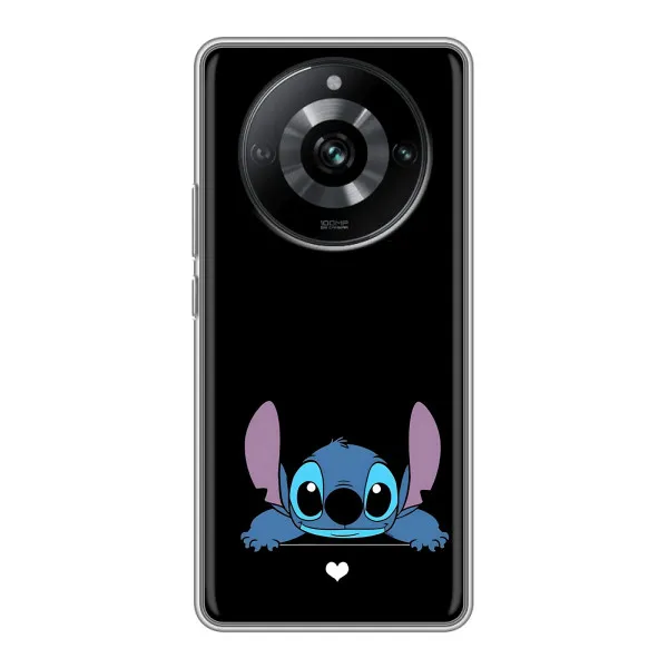 Чехол с принтом «Стич на черном» для Realme 11