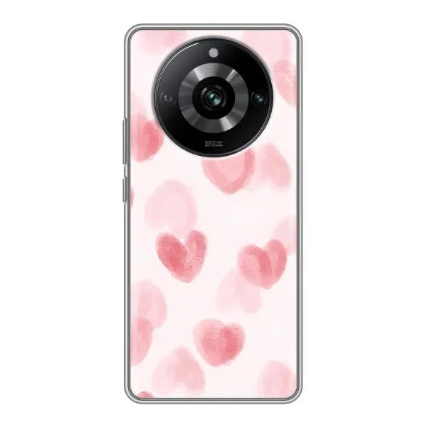 Чехол с принтом «Розовые сердечки» для Realme 11
