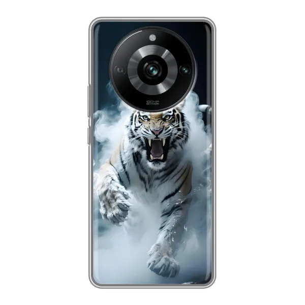 Чехол с принтом «Белый тигр в дыму» для Realme 11 Чехол с принтом «Белый тигр в дыму» для Realme 11