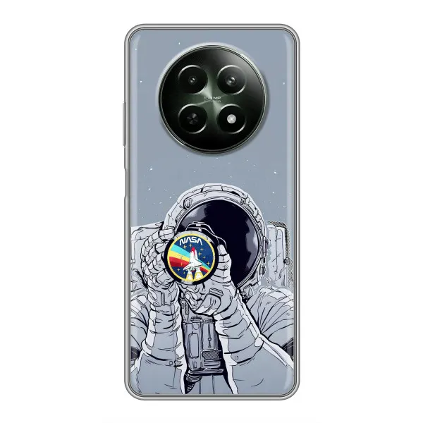 Чехол с принтом «Космонавт фото» для Realme 12 5G