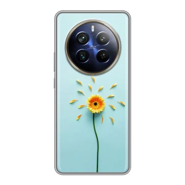 Чехол с принтом «Желтый цветок» для Realme 12 Plus